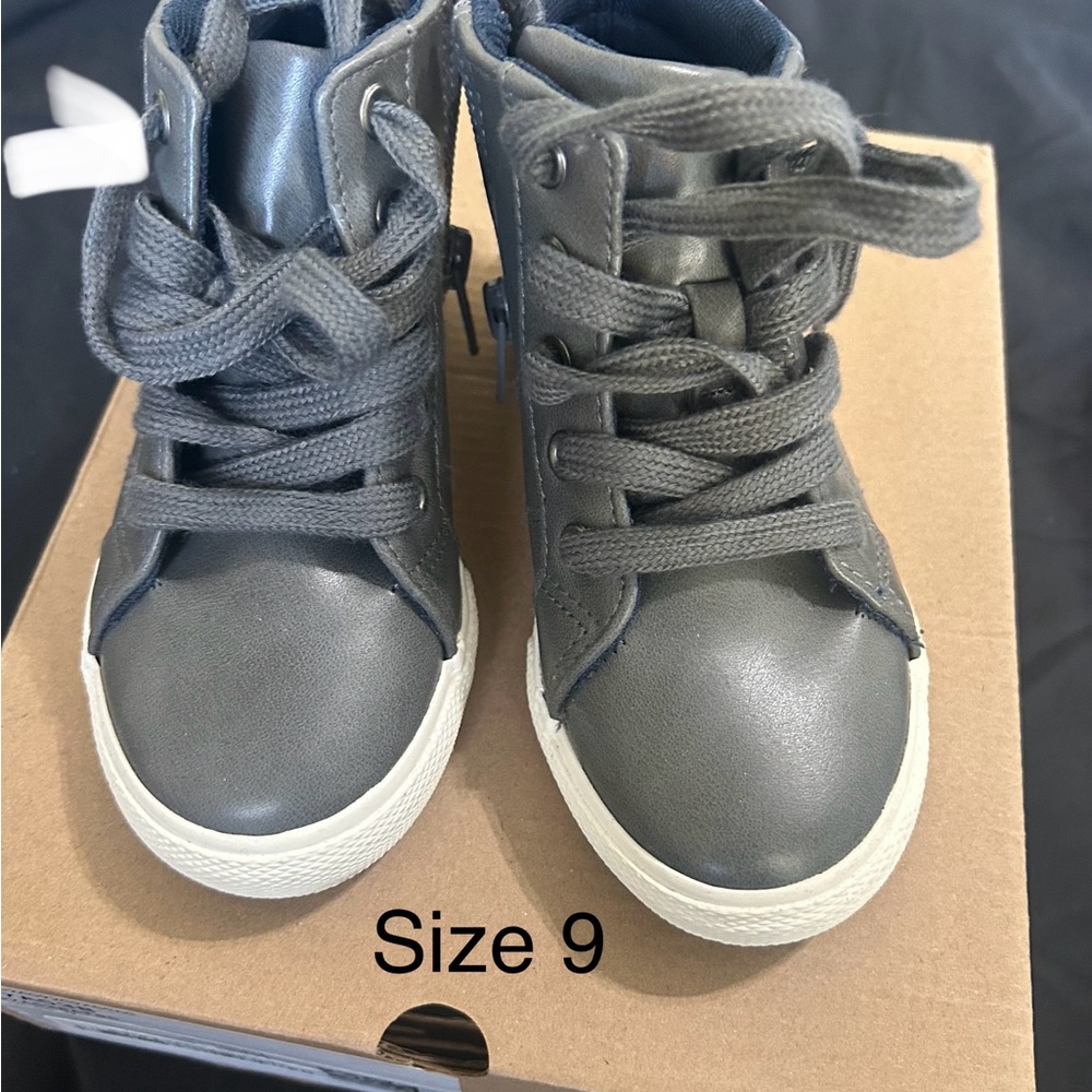 Cat & Jack Charcoal High-Top Sneakers